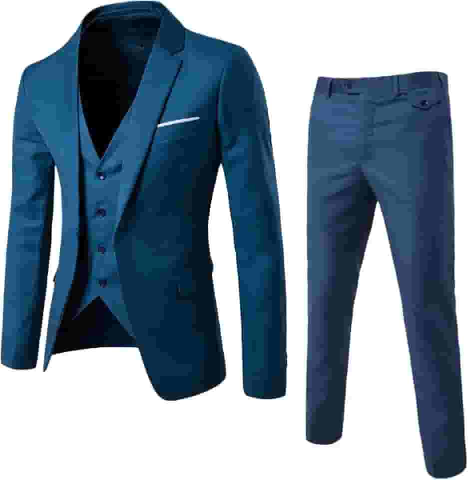 masculino blazer tux colete calça terno de 3 peças