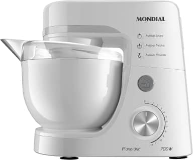 Batedeira Planetária, Mondial, Branco, 700W, 110V - BP-03-W