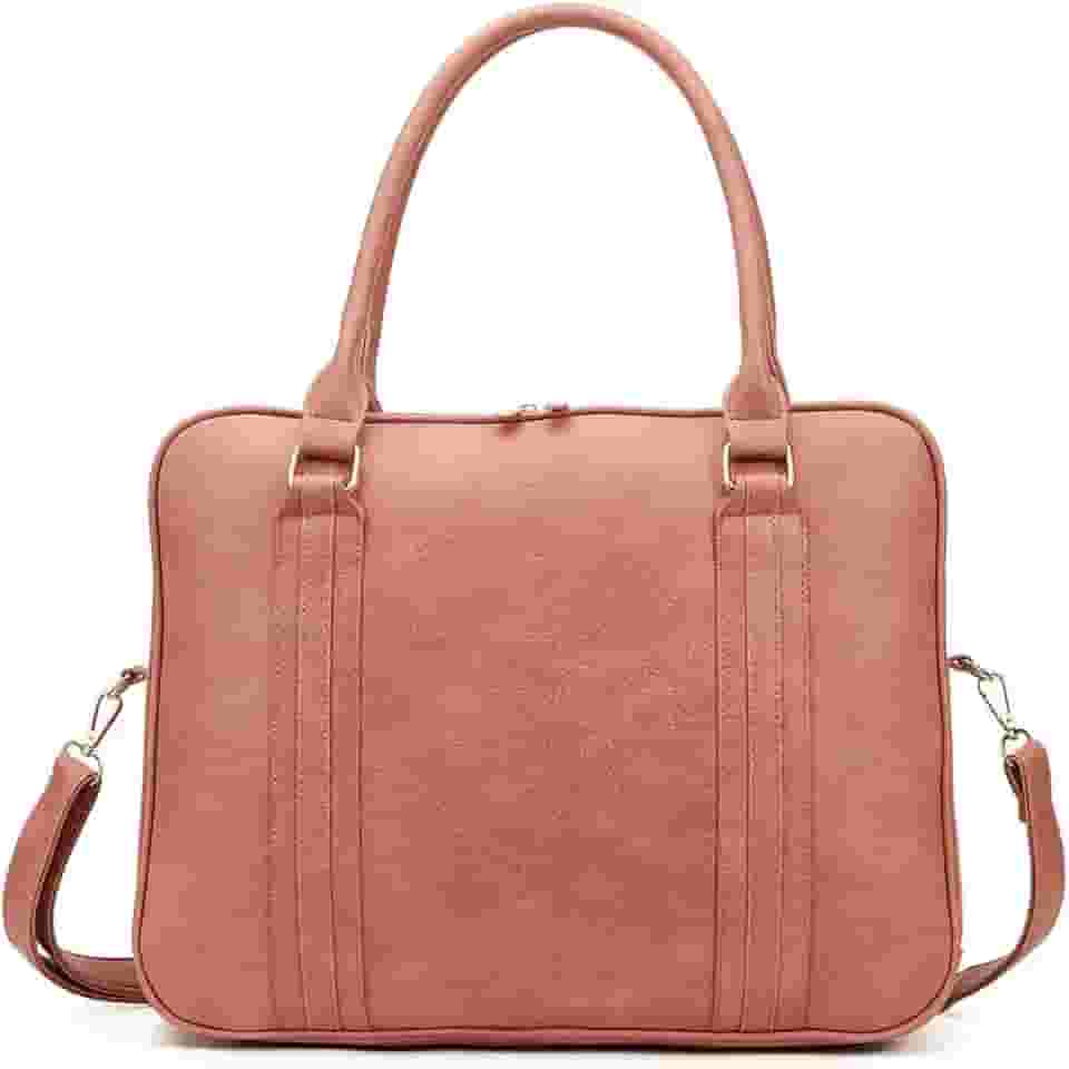 Bolsa Feminina Pasta Executiva para Notebook até 15.6' Reforçada Couro Ecológico para Trabalho, Reuniões e Dia a Dia