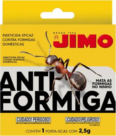 Jimo Isca Granulada Antiformiga 2,5g Elimina Formiga Fantasma Destrói Colônia com Proteção Total Eficiente