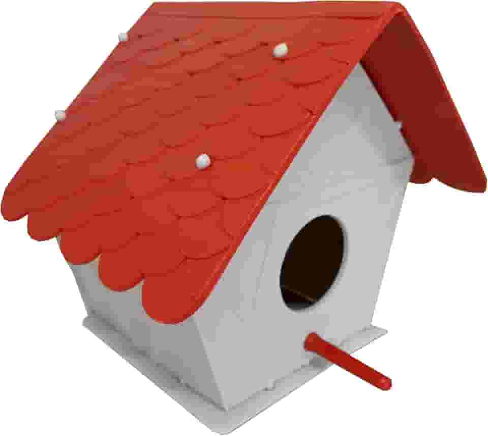 Casa de Pássarinho Ecológica Resistente Pássaros Silvestres Grande Jardins e Sacadas