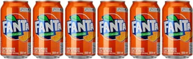 Pack de Fanta Laranja lata 350ml 6 unidades