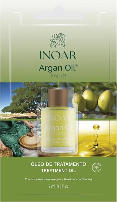 Inoar Óleo de Argan Blister – Ação Antioxidante, Hidratação, Brilho e Finalização com Redução de Frizz - 7ml
