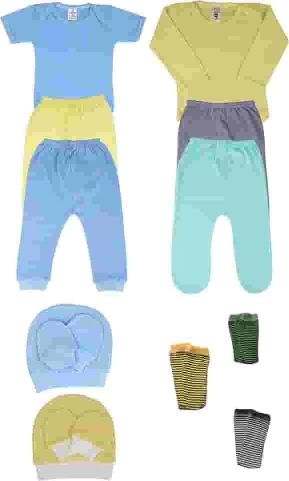 Kit Roupas de Bebê 13 Peças Menino Menina Algodão Premium Saida Maternidade