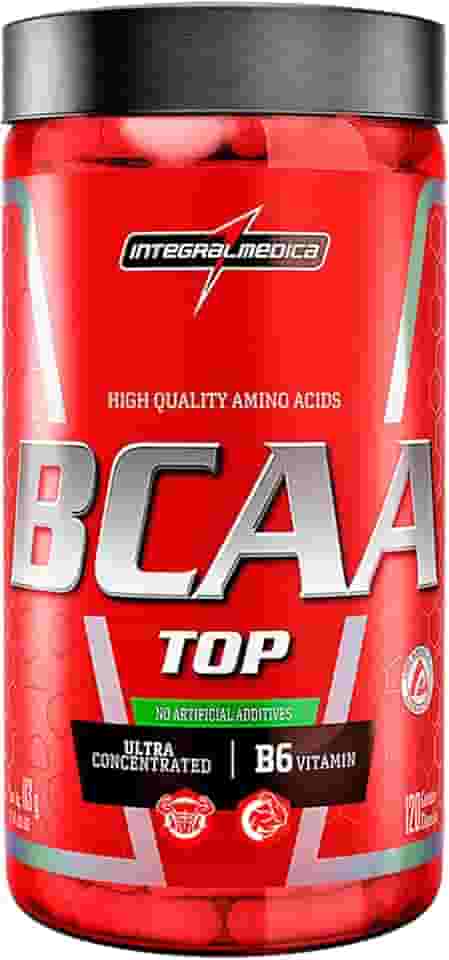 Aminoácidos Essenciais BCAA Top 120 Cáps – Para Recuperação e Desempenho – Integralmedica