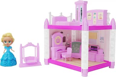 GGB Plast Casinha de Boneca Quartinho da Princesa 39 Peças Rosa