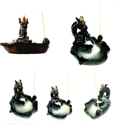 Genérico Incensário Dragão Cascata Fumaça Invertida