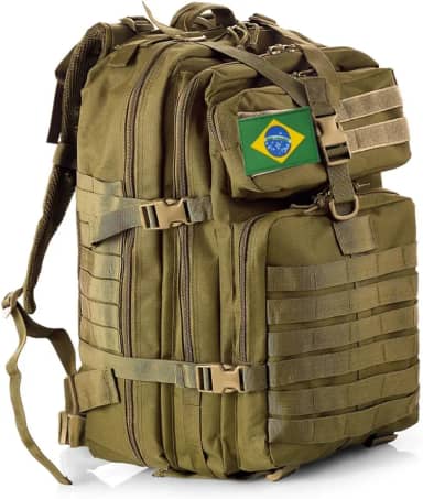 THURAM Mochila Tática 50L, Sistema MOLLE, Grande Capacidade para Trilhas, Acampamentos, Caça e Aventura - Mochila Resistente para 3 Dias de Emergência e Atividades ao Ar Livre