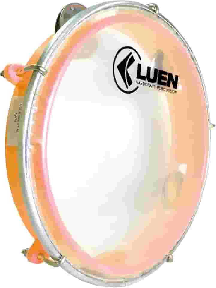 Pandeiro Abs Laranja Junior Pele Cristal 08"