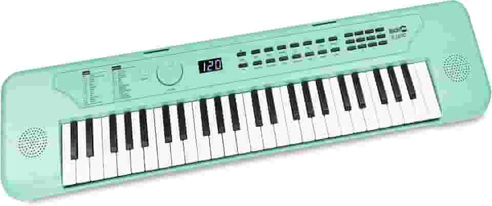 RockJam Teclado de piano USB de 49 teclas com aulas e adesivos para palestras