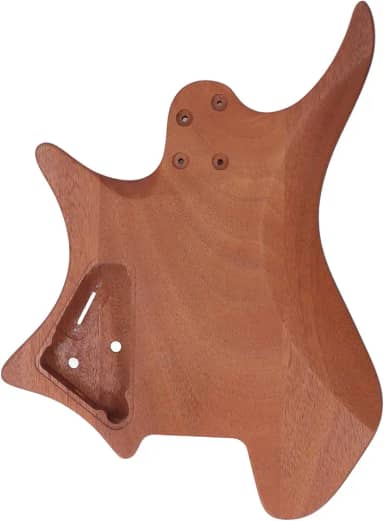 Eujgoov Corpo de Guitarra de Mogno Guitarra Elétrica Corpo Inacabado Opções de Personalização Versáteis para Diy