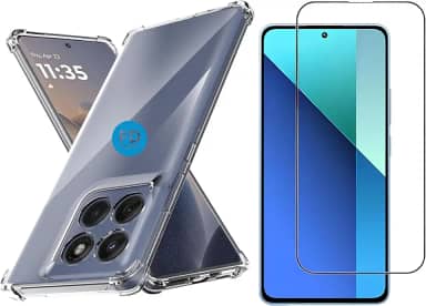 Kit Capinha Capa para Motorola Edge 60 Fusion Anti-Impacto Premium Transparente + Película de Cerâmica 9D – FD Acessórios.