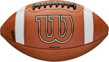 Wilson Jogo de futebol americano de couro NCAA GST