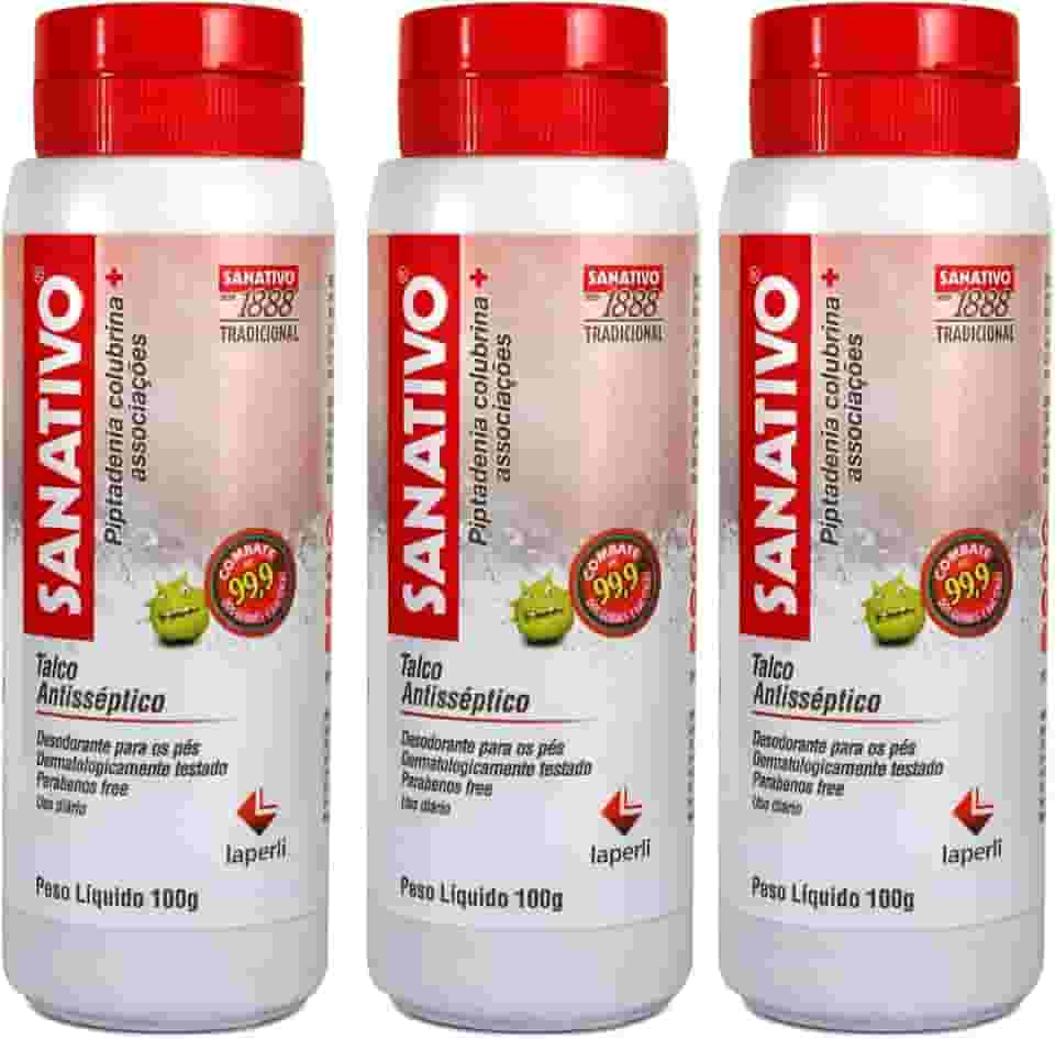 Kit 3 unidades - Talco Desodorante para os Pés - Sanativo