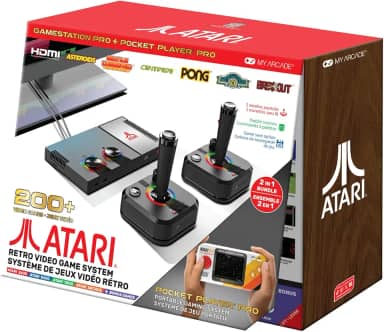 ATARI GAMESTATION PRO + ATARI POCKET PLAYER PRO 2-IN-1 BUNDLE