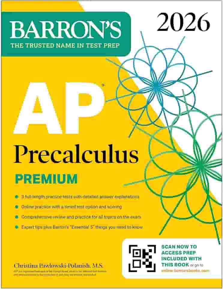AP Precalculus Premium, 2026: Prep Book with 3 Practice Tests + Comprehensive Review + Online Practice