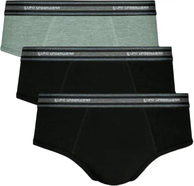 Kit 3 Cuecas Slip com Elastano Lupo Masculina Adulto