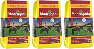 Erva Mate Madrugada Pura Folha Kit 3Kg