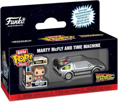 Funko, Funko Pop Bitty Pop Back To Future Marty Mcfly and Machine