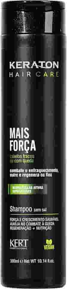 Keraton, Shampoo, Mais Força, Hair Care, 300ml, Preto