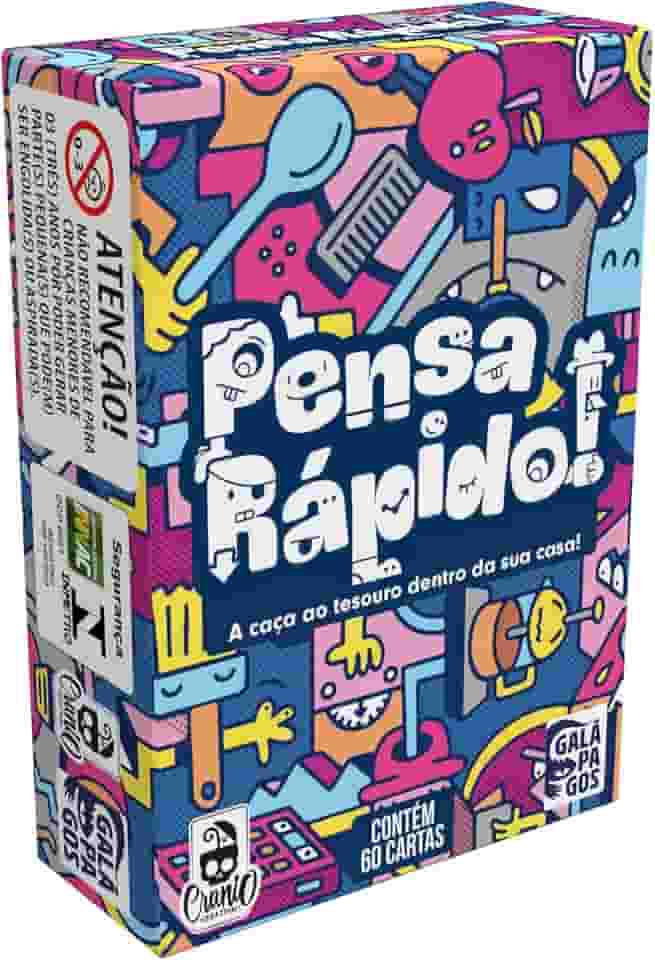 Galápagos, Pensa Rápido!, Jogo de Cartas para Amigos, 2 a 6 jogadores, 20 minutos por partida