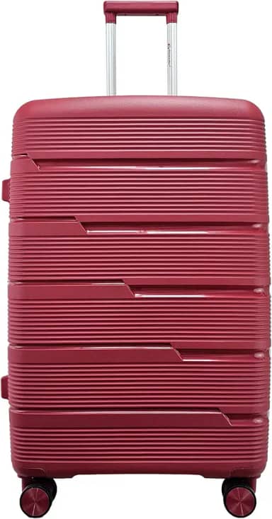 Mala de Viagem Grande 32kg em Polipropileno Cadeado TSA Rodas 360 Gladiador P2G (Cereja)