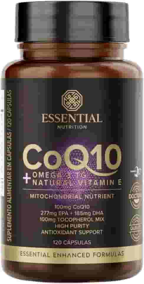 Coq10 + Ômega 3 TG Essential Nutrition 120 Cápsulas