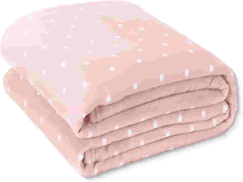 Mantinha Cobertor Casal Manta Microfibra Macia Tecido Aveludado - Toque de Pelúcia, Leve e Aconchegante, Não Amassa, Hipoalergênica - FV Enxovais (Rosa, Casal, Poá)