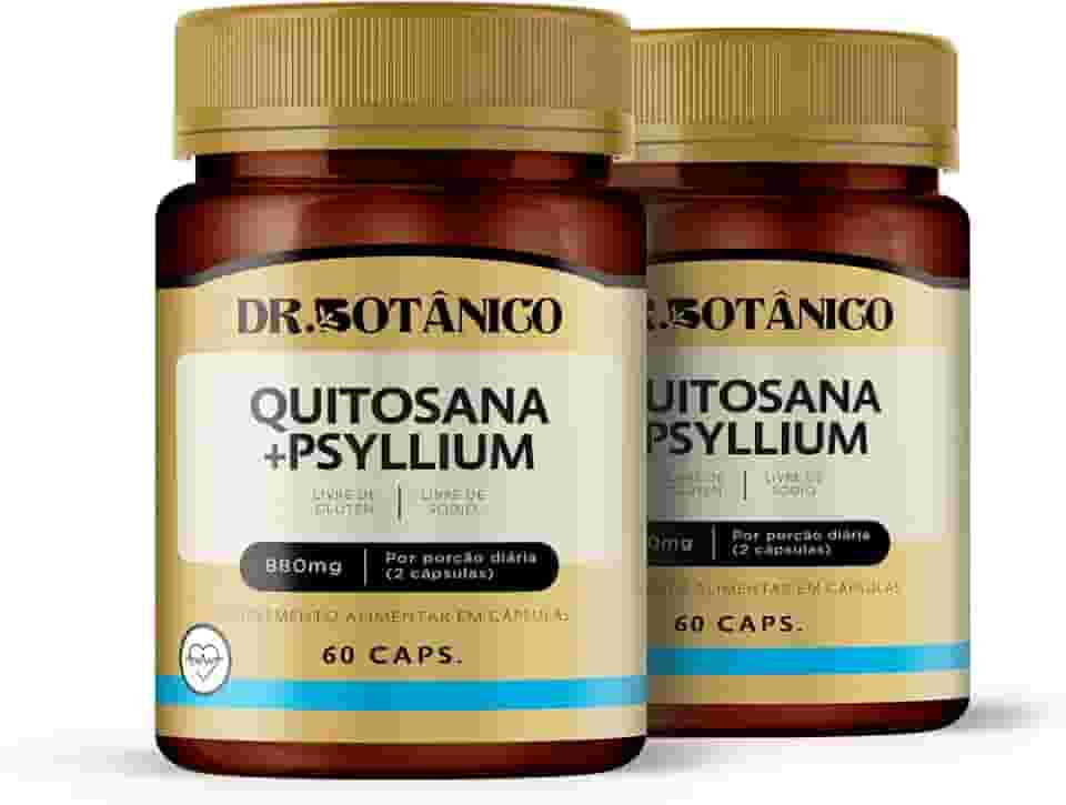 KIT 2 UN QUITOSANA + PSYLLIUM 880MG 60 CAPSULA - DR. BOTANICO