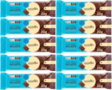Kit com 10 Tabletes de Chocolate ao Leite Crocante Zero Açúcar de 20g cada - Laciella