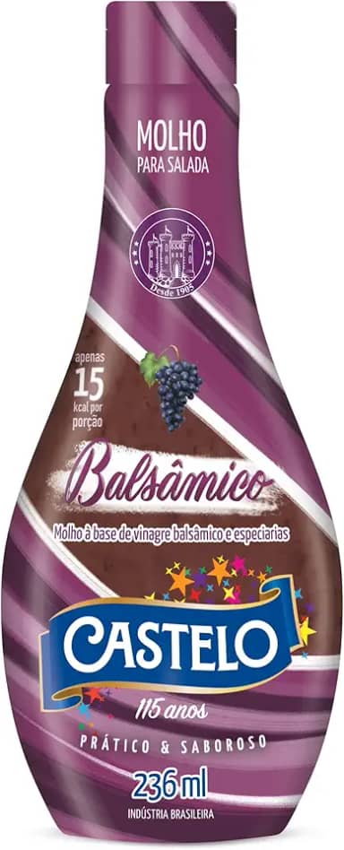 Castelo Alimentos Molho para Salada Balsâmico 236ml