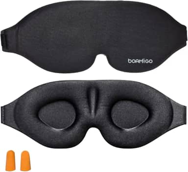 Tapa Olho Para Dormir Mascara De Dormir 3D Preto Confortável Venda Sono Tampão Tampa Olhos