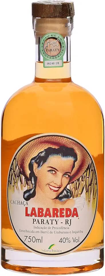 Cachaça Labareda Paratiana 750 ml Blend Artesanal Envelhecida Premium Reserva Descansada Premiada Paraty Destilada Presente Original