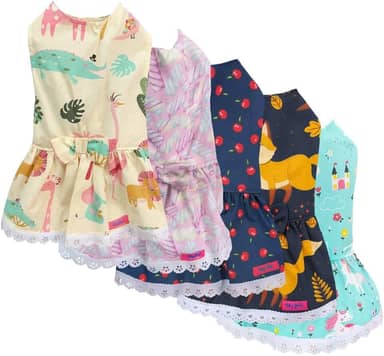 Vestido para Cães Fêmeas Art Pop Estampas Sortidas - n.1