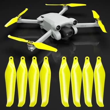 Master Airscrew Hélices Stealth para DJI Mini 3 Pro e Mini 4 Pro - Cor elétrica, 4 hélices no conjunto