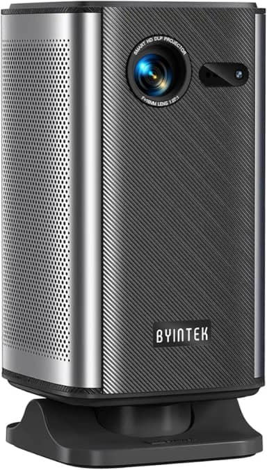 Projetor DLP Portátil BYINTEK P70X 1080p Full HD 300ANSI - Mini projetor Android com Foco Automático a Laser TOF, Bateria Integrada de 10000mAh e LED de 50000h