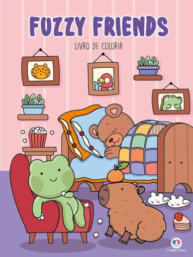 Fuzzy Friends - Para Colorir