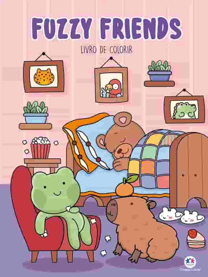 Fuzzy Friends - Para Colorir