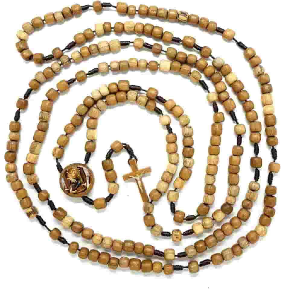 Rosário de Madeira Rústica 4 Terços - 20 Dezenas