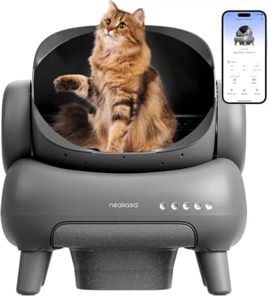 Caixa de Areia para Gatos,APP Caixa de Areia para Gatos Autolimpante, Eliminação de Resíduos sem Odor Adequado para Vários