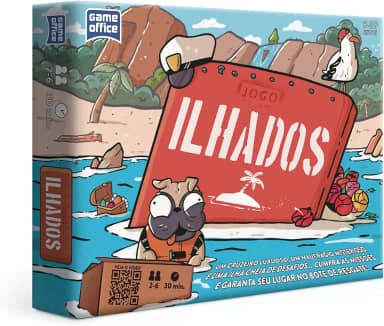 Toyster - Jogo Ilhados - Aventura e Estratégia com Tabuleiro, Cartas e Peças - Game Office