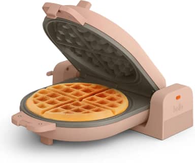 bella Flip-n-Store Waffle Maker with EverGood Ceramic Nonstick Coating, Fits-anywhere Kitchenware, Power Indicator Light, Cool Touch Handle & Cord Wrap, 1000 cm Wide e 1 polegadas. Watt, Blossom