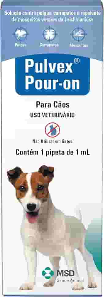 Pulvex® Pour-on 1ml - Antipulgas e Carrapatos - MSD Saúde Animal