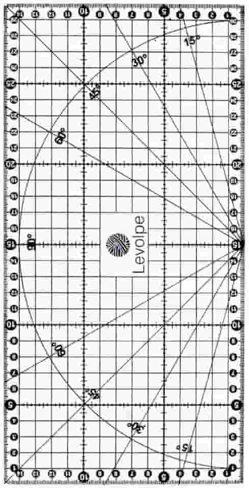 Régua 15x30 Cm Milimetrada Patchwork Artesanato