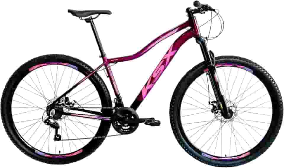 Bicicleta Bike Aro 29 MTB Alumínio KSX SD7 21 Velocidades Marchas Index Cabeamento Interno Feminina