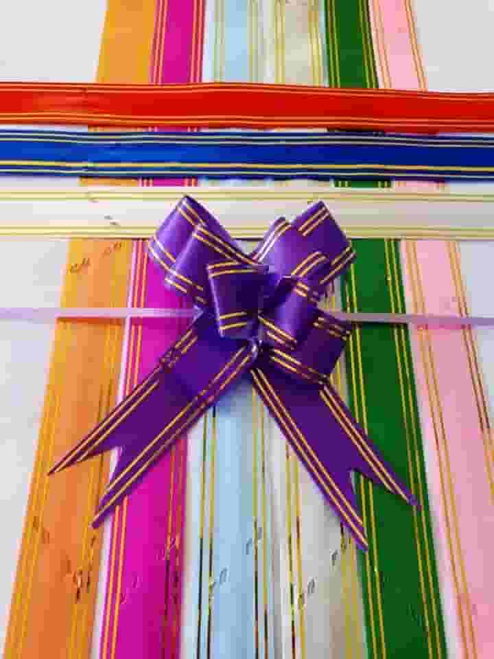 Laço Pronto, Laço Fácil, Laço Mágico Para Presente Com Fio - Tamanho 30 (G) - Kit com 100 Unidades (Sortido)