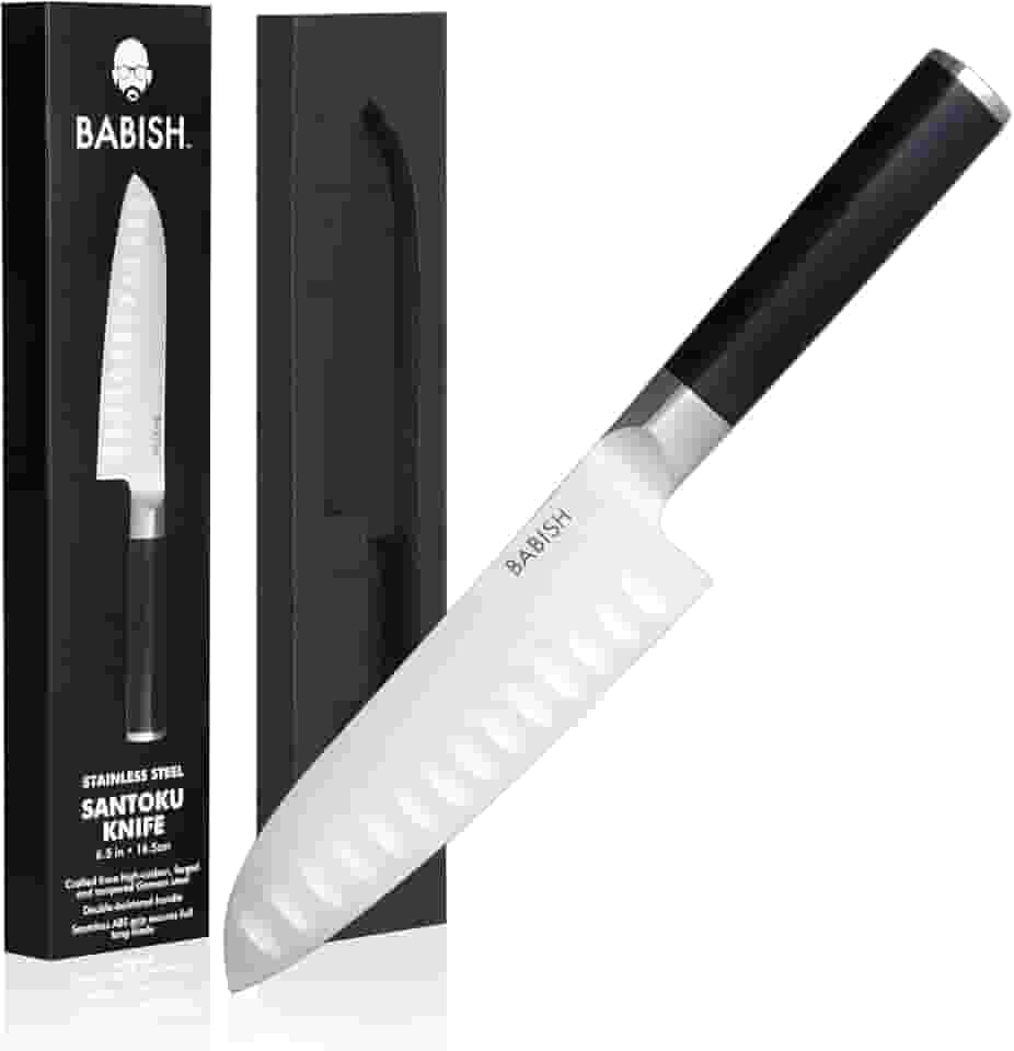 Faca Santoku Babish, aço alemão, 16,5 cm