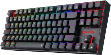 Teclado Mecânico Gamer Redragon Kumara Pro RGB Switch Marrom Preto - K552RGB-BRS-B