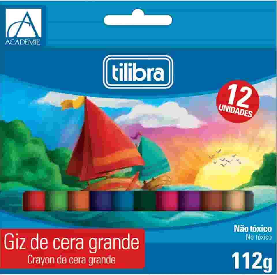Tilibra - Giz de Cera 12 Cores Big Académie