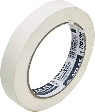 Atlas - Fita Crepe, Rolo de 18 mm x 45 Metros